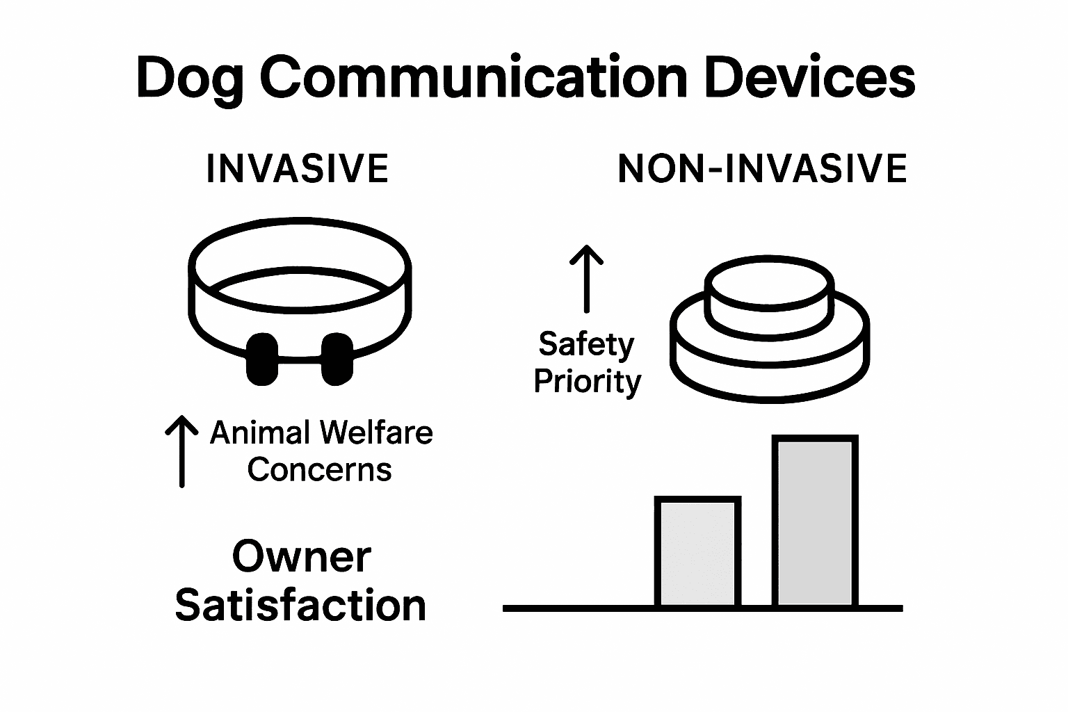 Infographic device safety for dog communication