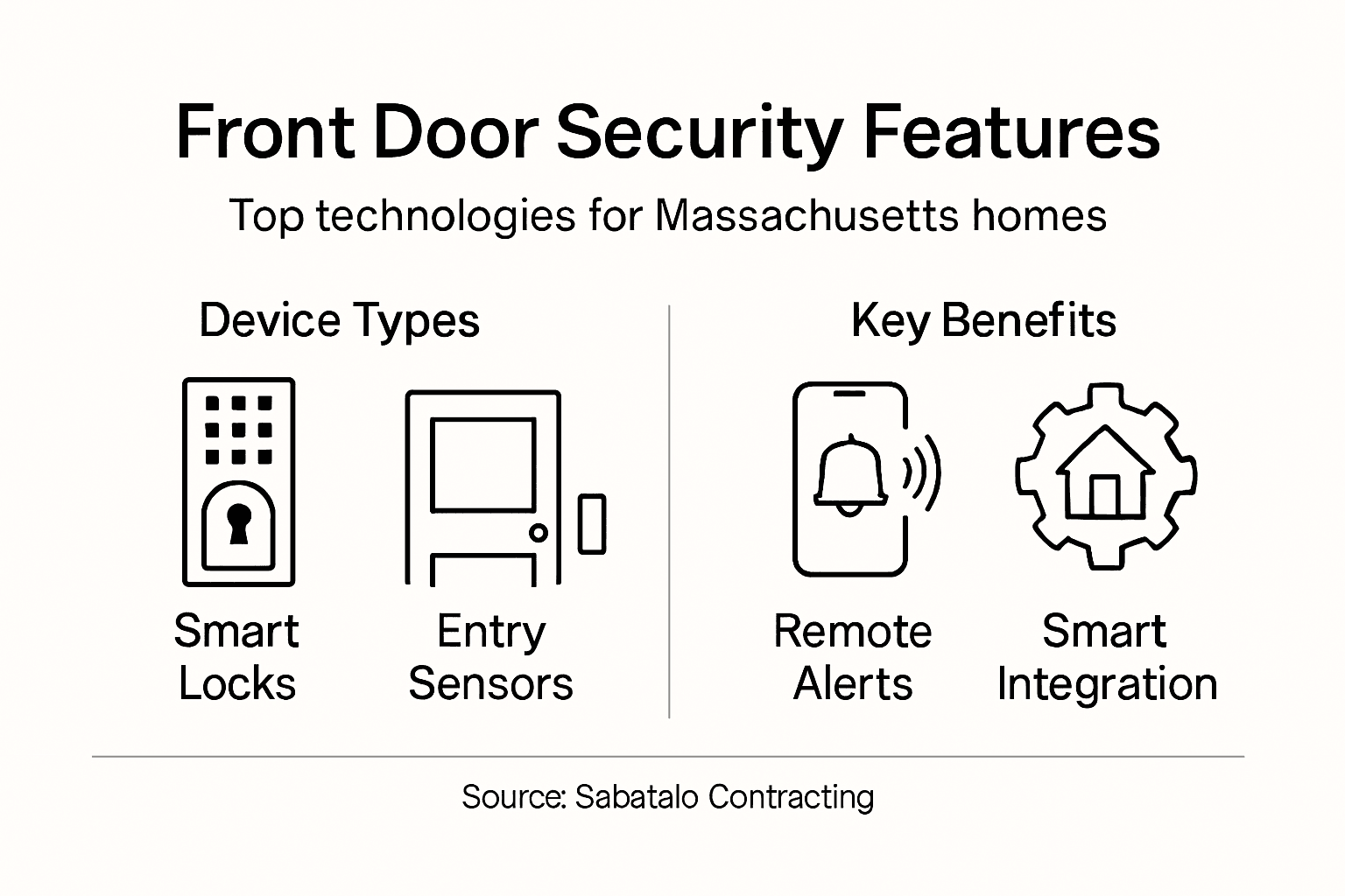 Infographic of security device types and benefits