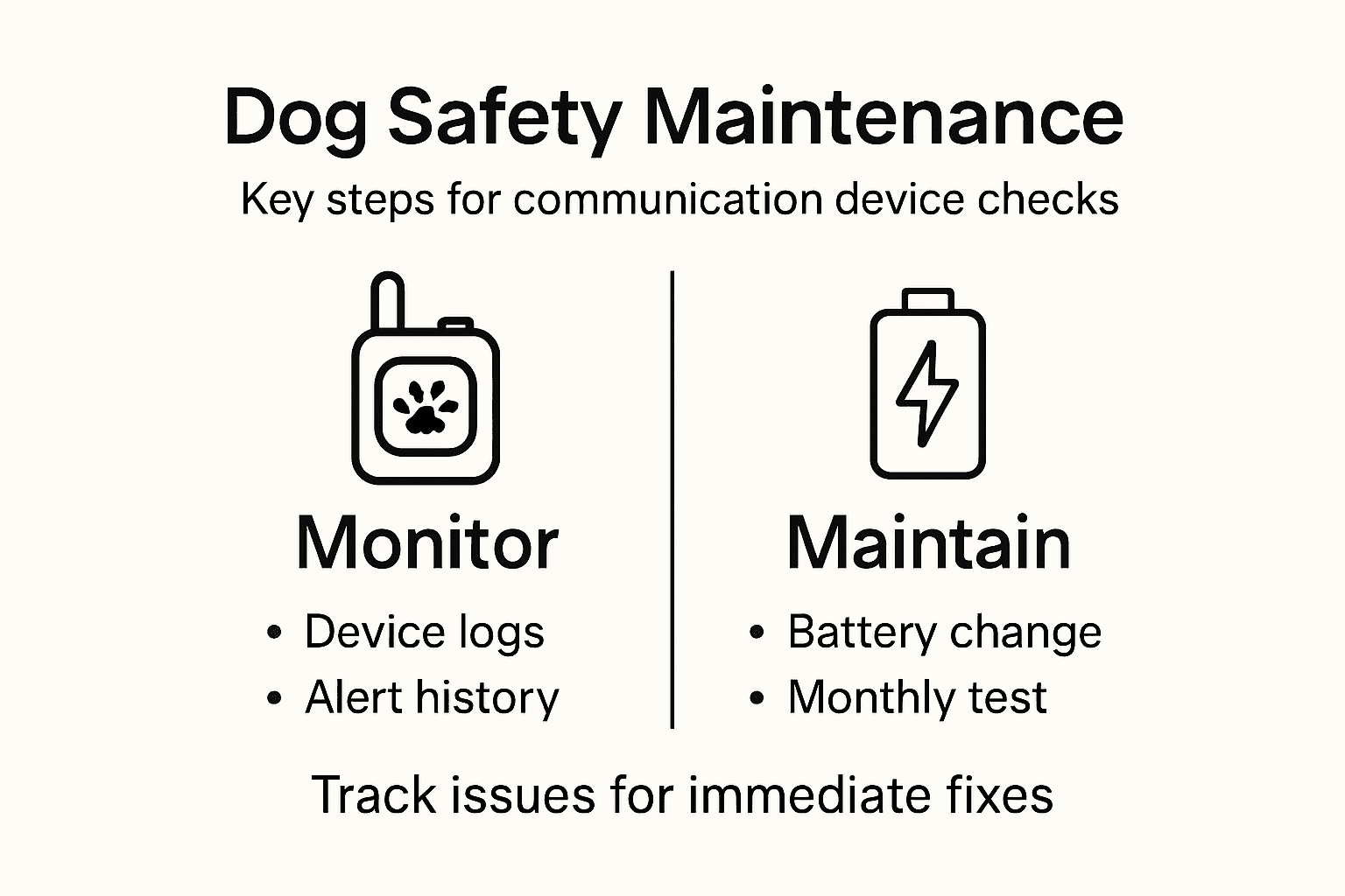 Infographic on dog safety protocol monitoring