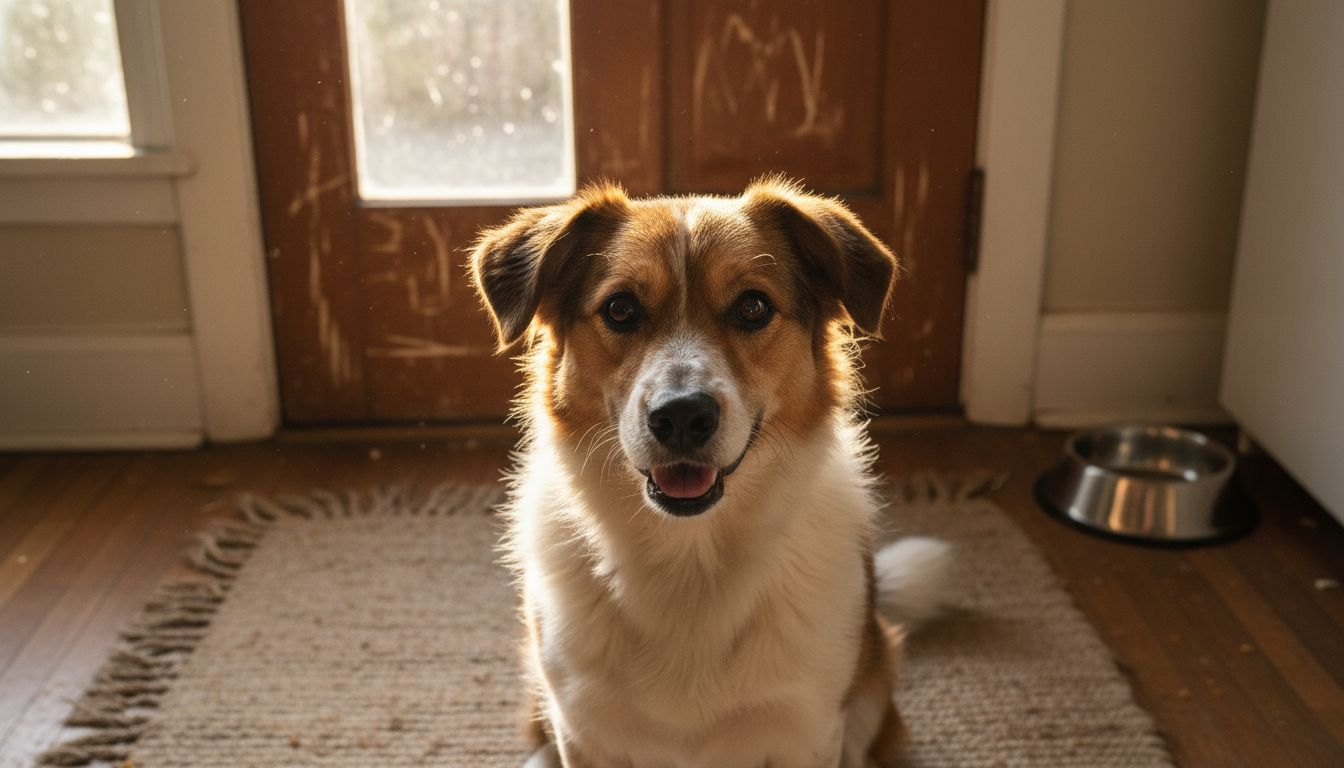 Close-up of dog’s expressive face