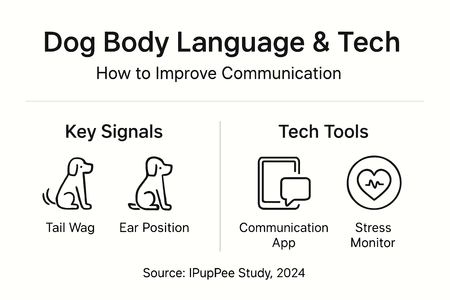 Infographic showing body language and tech tools