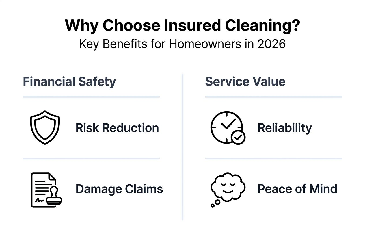 Infographic summarizing insured cleaning benefits
