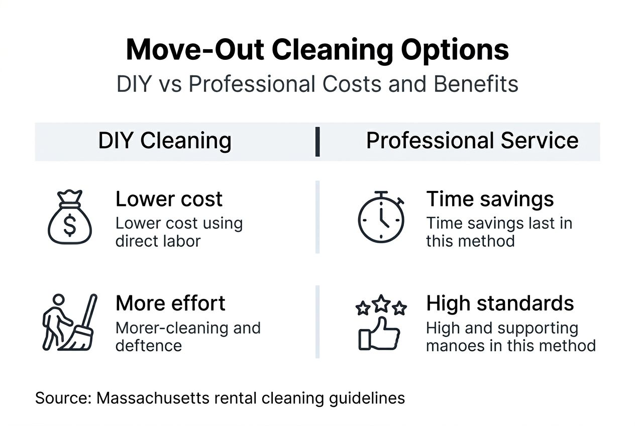 Infographic comparing DIY and professional cleaning