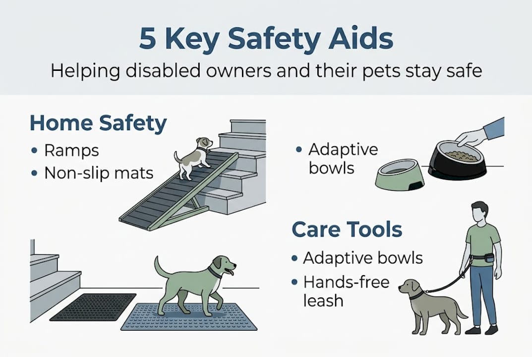 Infographic of five key safety aids overview