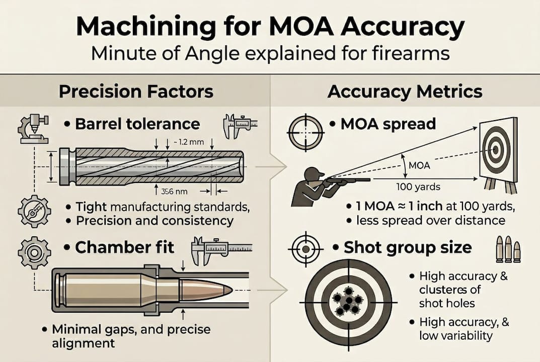 Infographic explaining MOA and precision factors