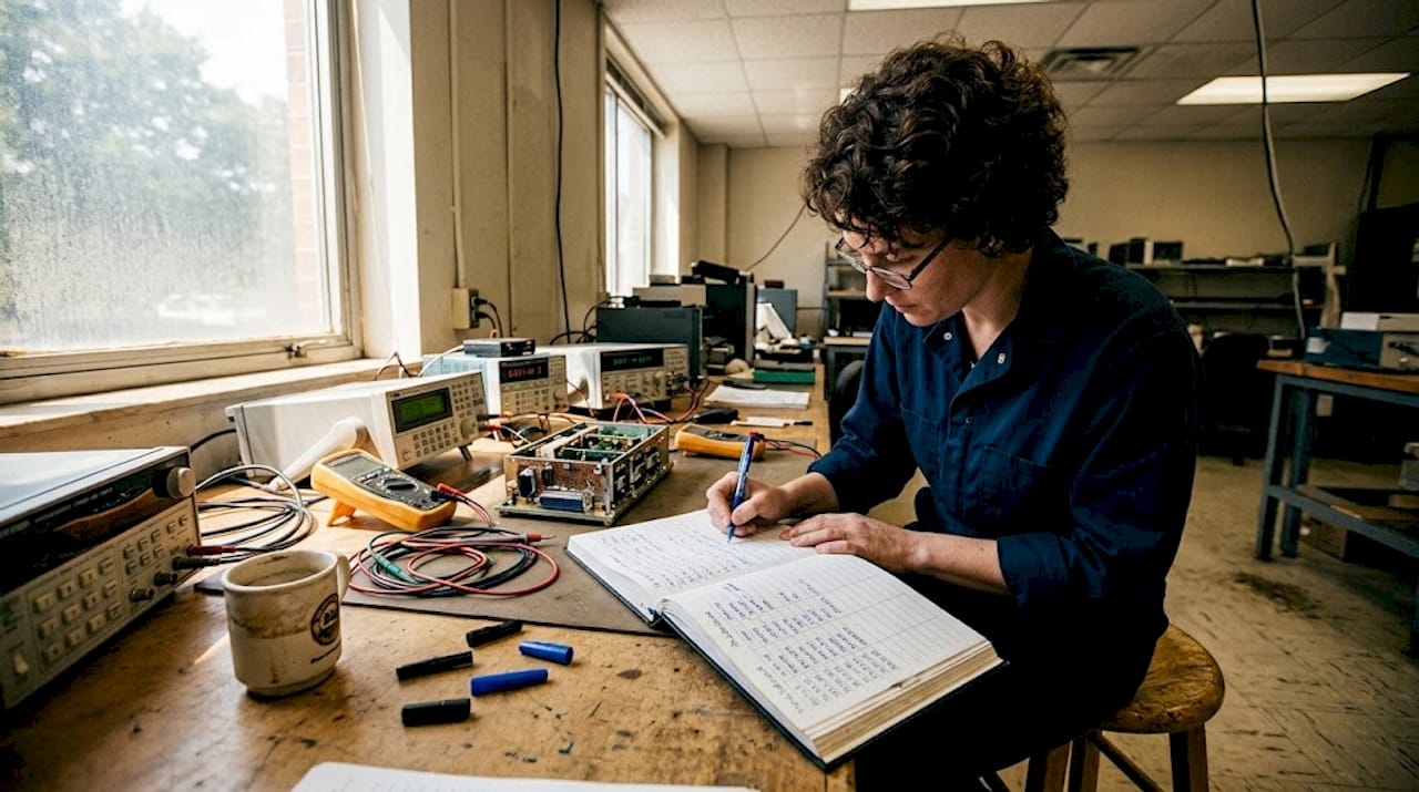 Technician logging defense system reliability data