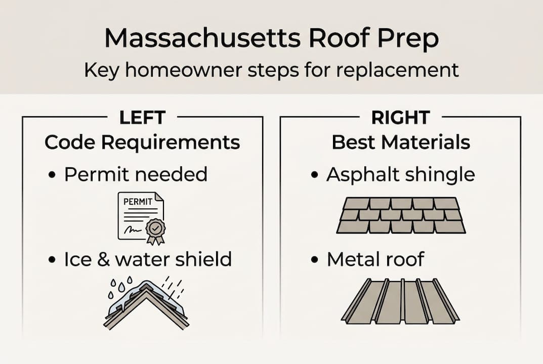 Infographic on roof prep essentials and materials