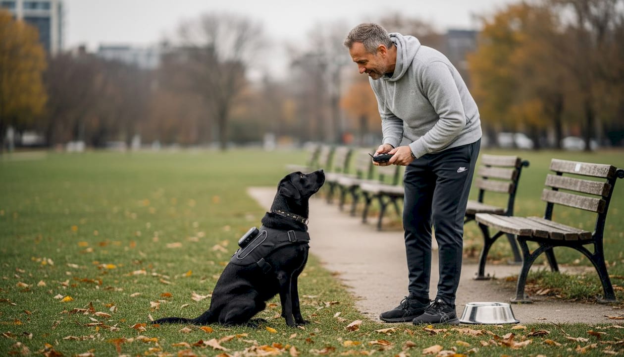 Dog and handler training with haptic vest