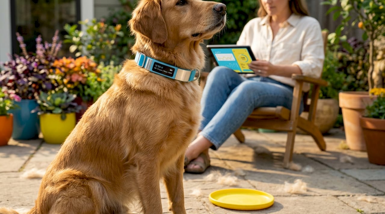 Smart collar monitors dog health in home