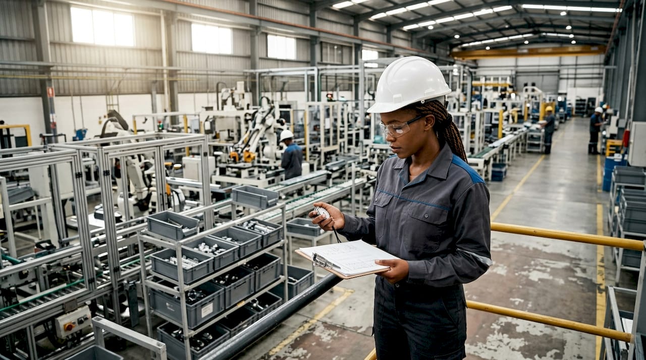 Engineer timing setup process on manufacturing floor