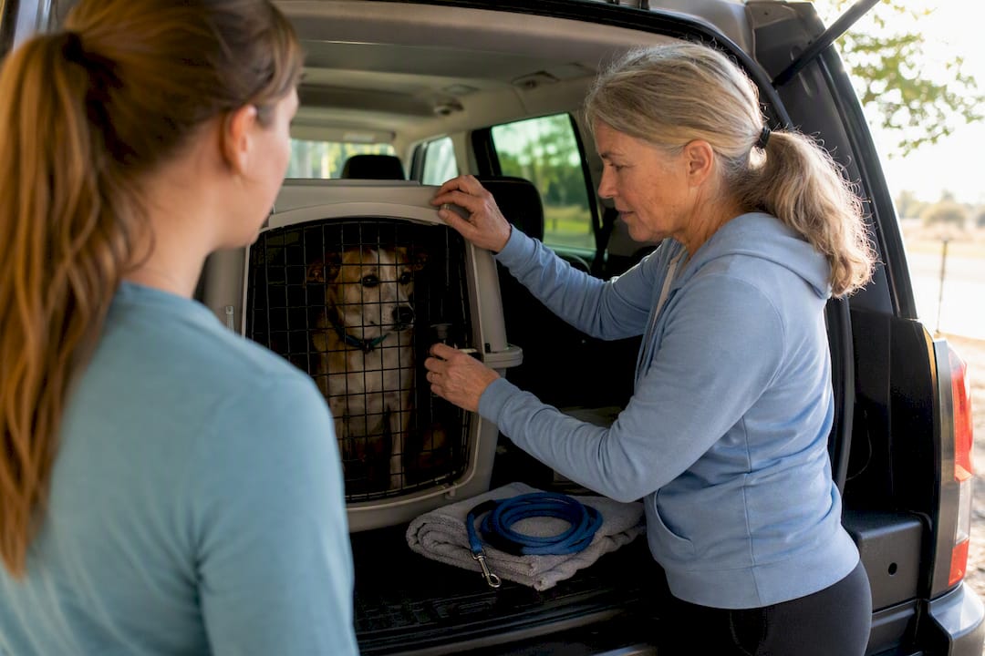Volunteer learning safe rescue transport procedures