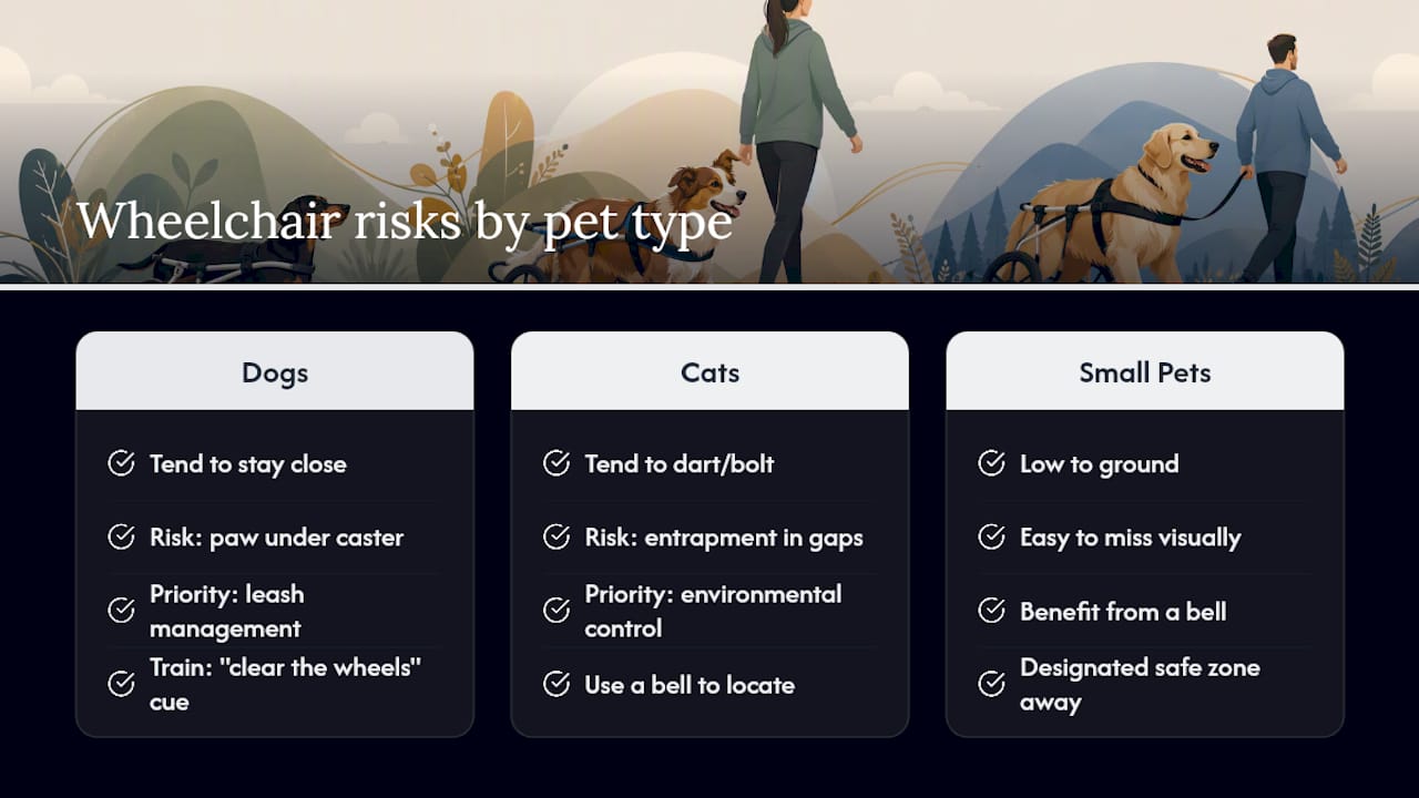 Comparison of pet wheelchair safety risks