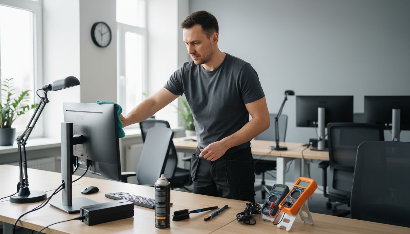 datora fiziskā apkope birojā