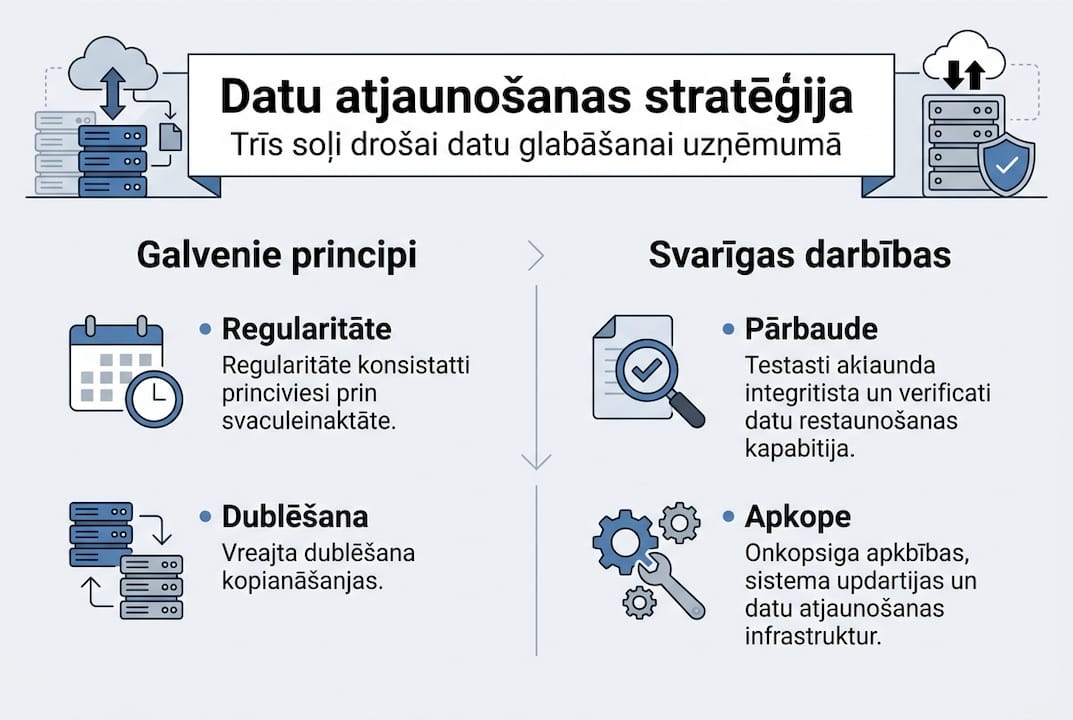 Infografika: kā gudri plānot datu atjaunošanu