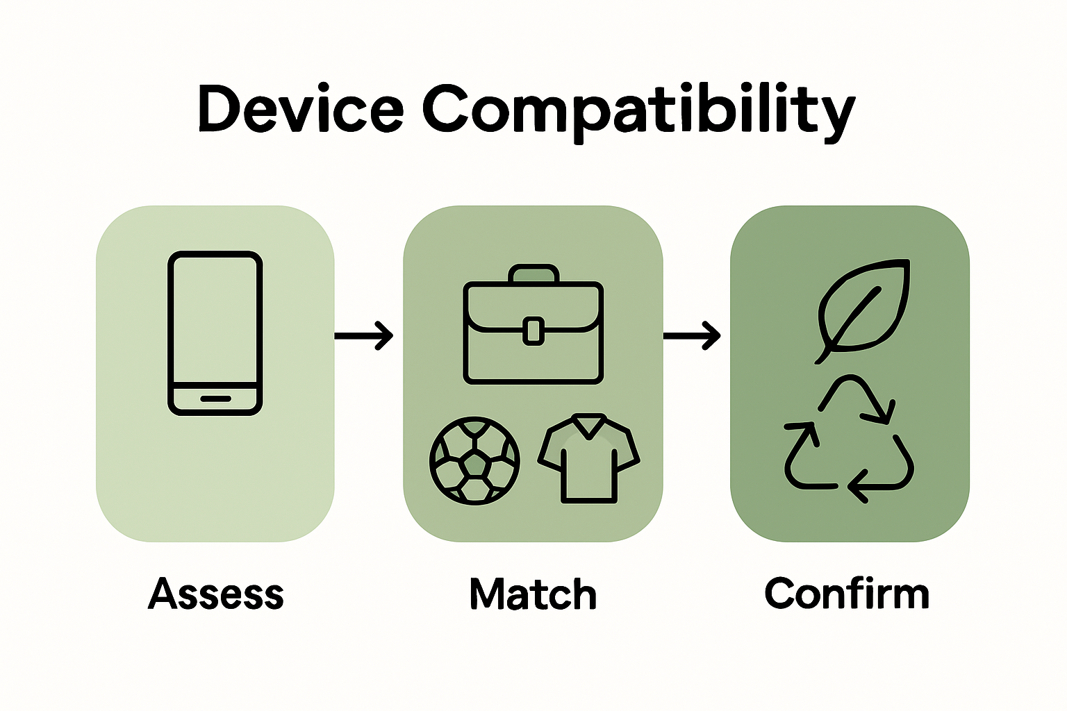 Infographic showing phone case selection process