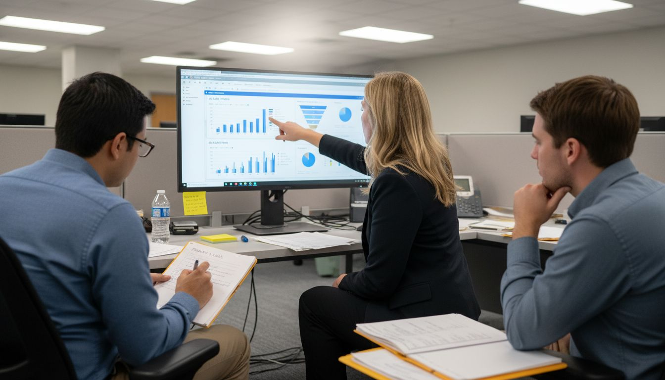 Sales team tracking B2B lead interactions