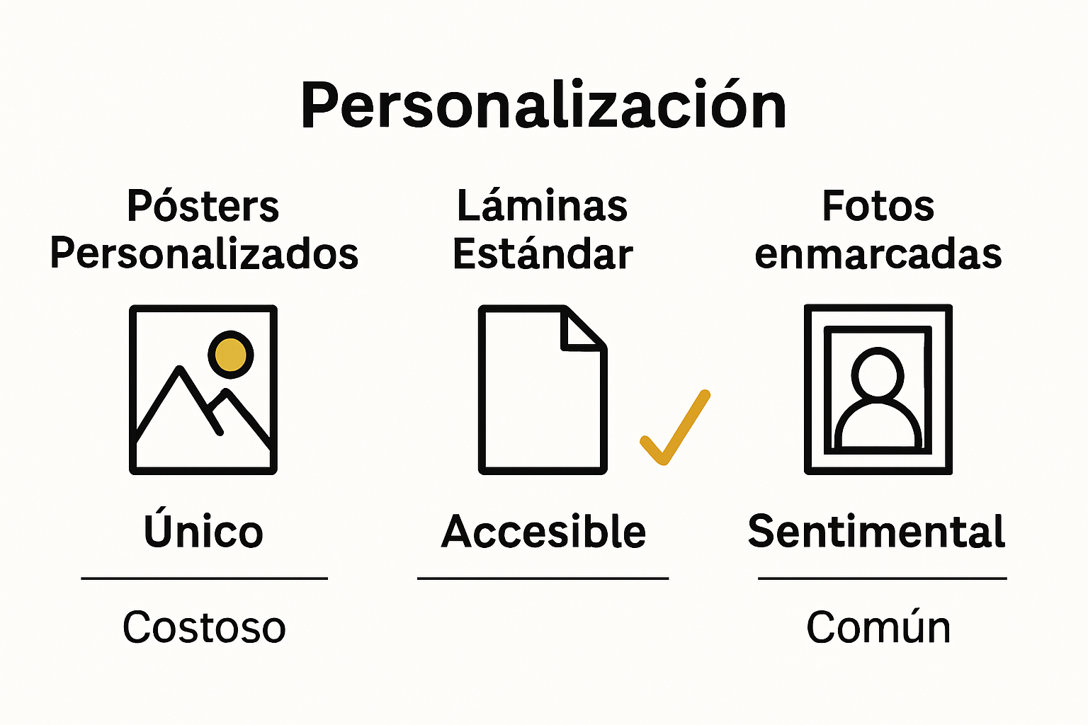 Personalized vs standard poster comparison infographic