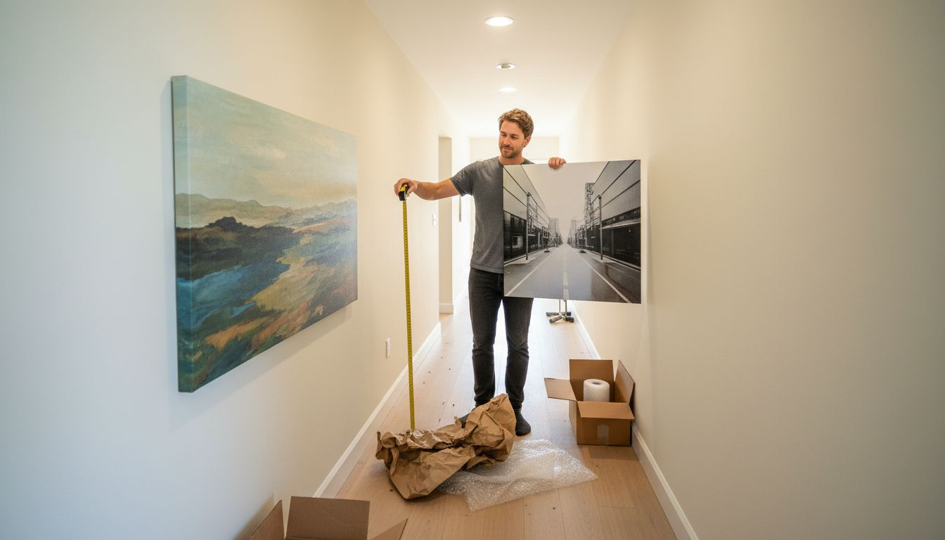 Comparing canvas and metal art prints at home