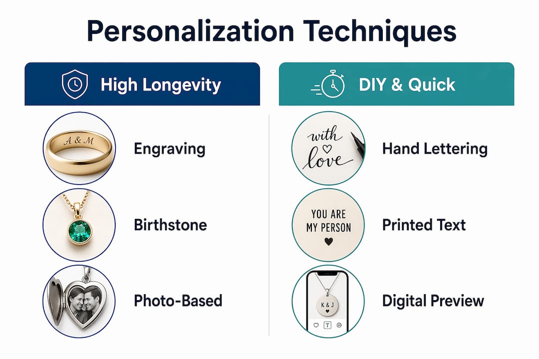 Infographic comparing personalization methods