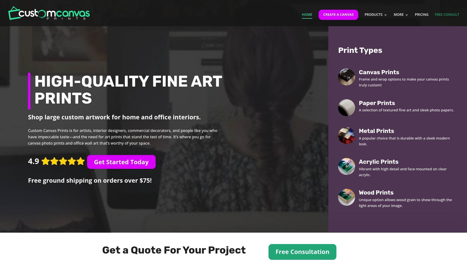 https://customcanvasprints.com