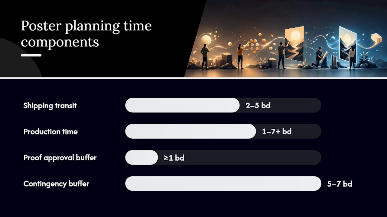 How Do You Plan a Poster Order Timeline Backward? — overview diagram