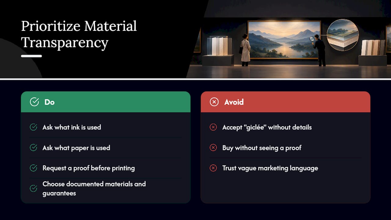 Why Material Transparency Matters More Than the Label — overview diagram