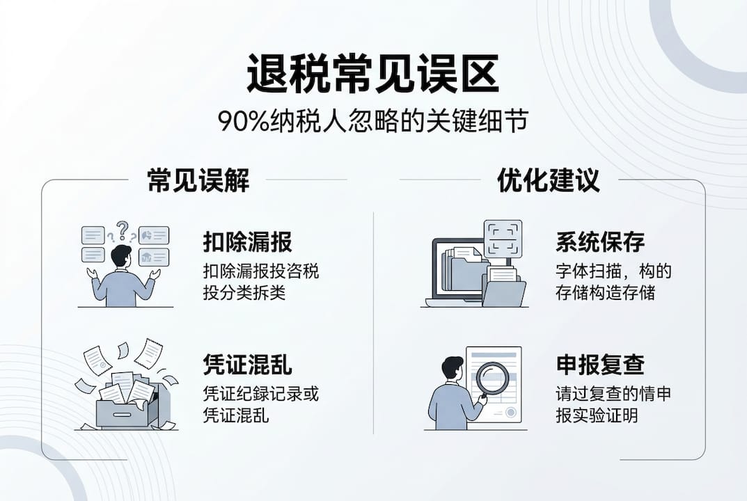 一图看懂简易退税常见误区及优化建议