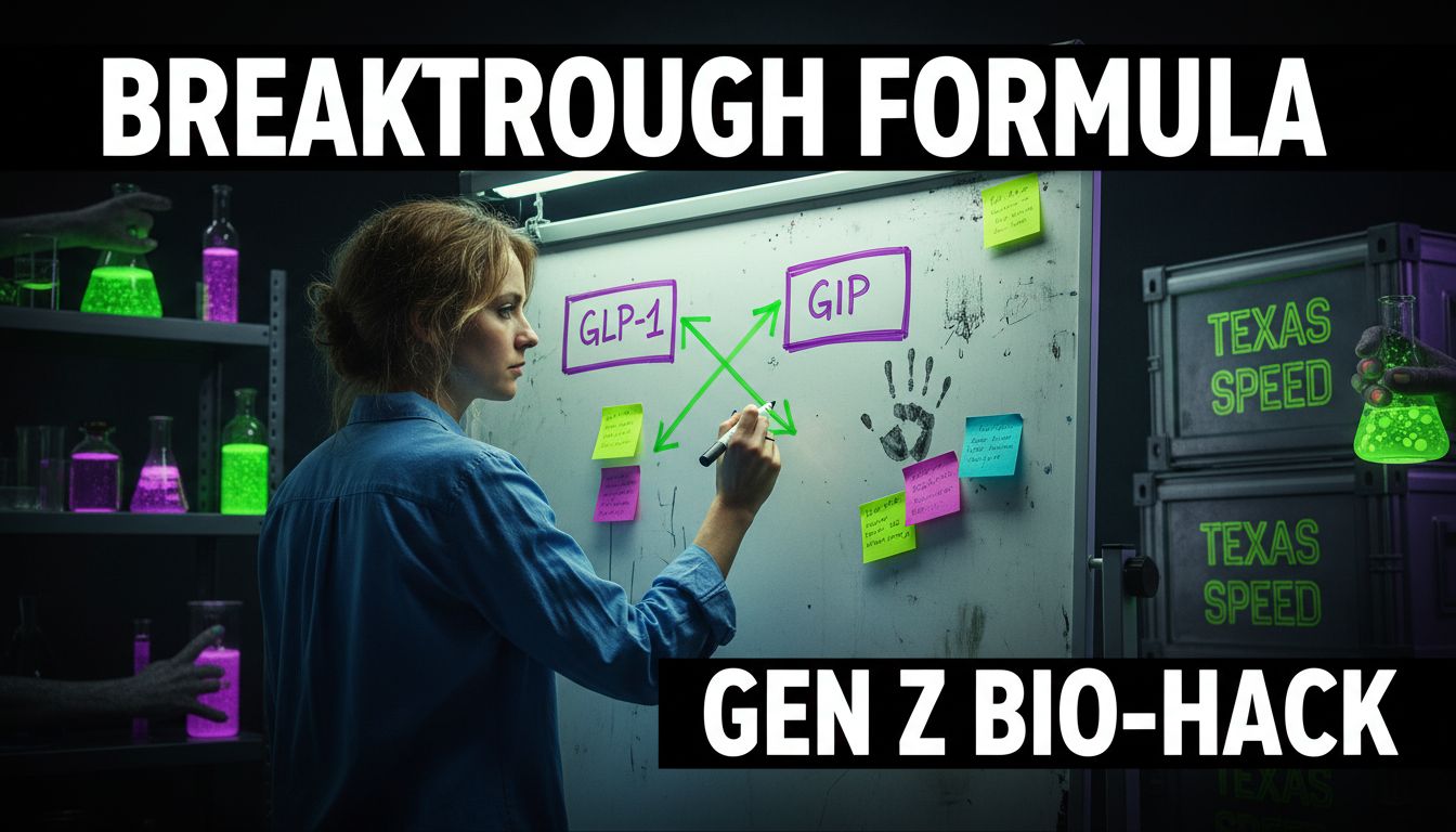Scientist diagrams GLP-1 and GIP pathways