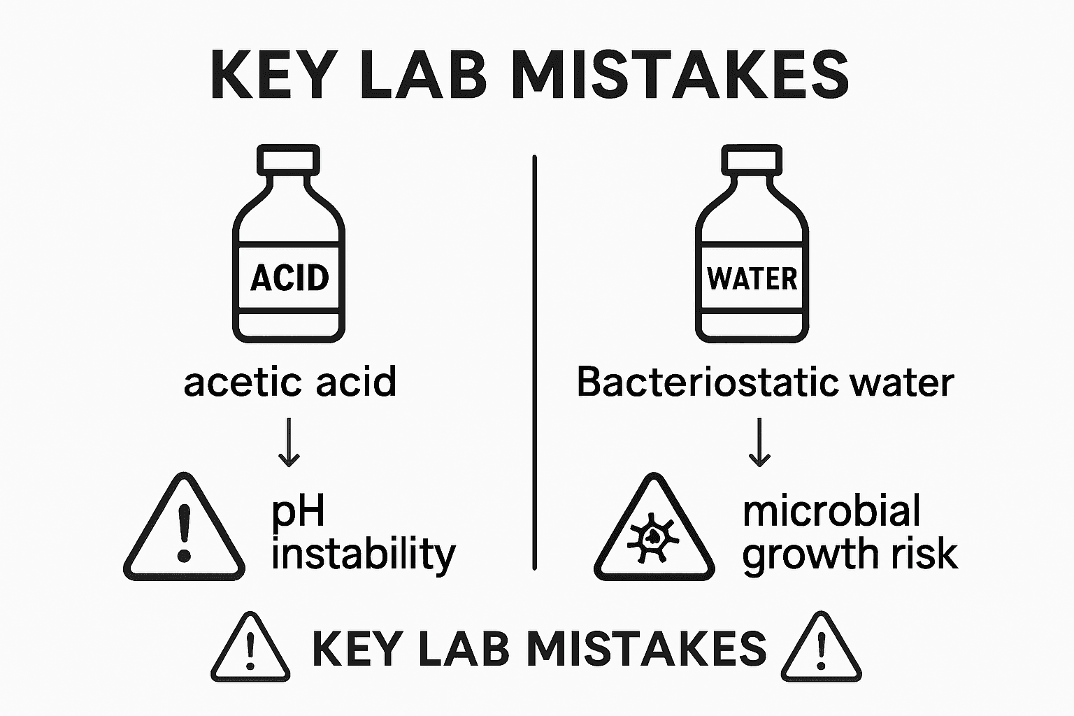 Infographic comparing risks of two lab solvents