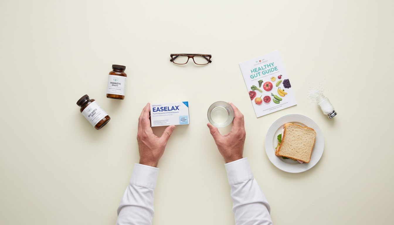 Man showing symptoms from laxative misuse