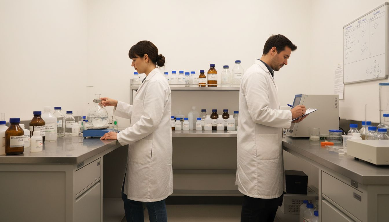 Researchers monitor peptide synthesis process