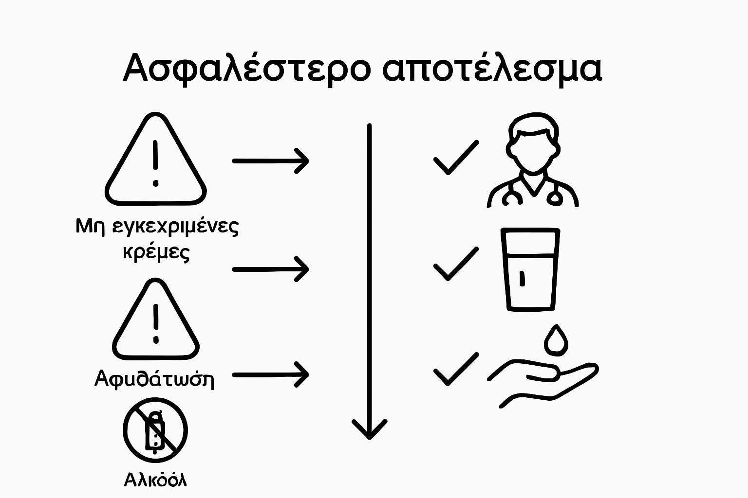 Infographic showing safe and unsafe tattoo preparation choices