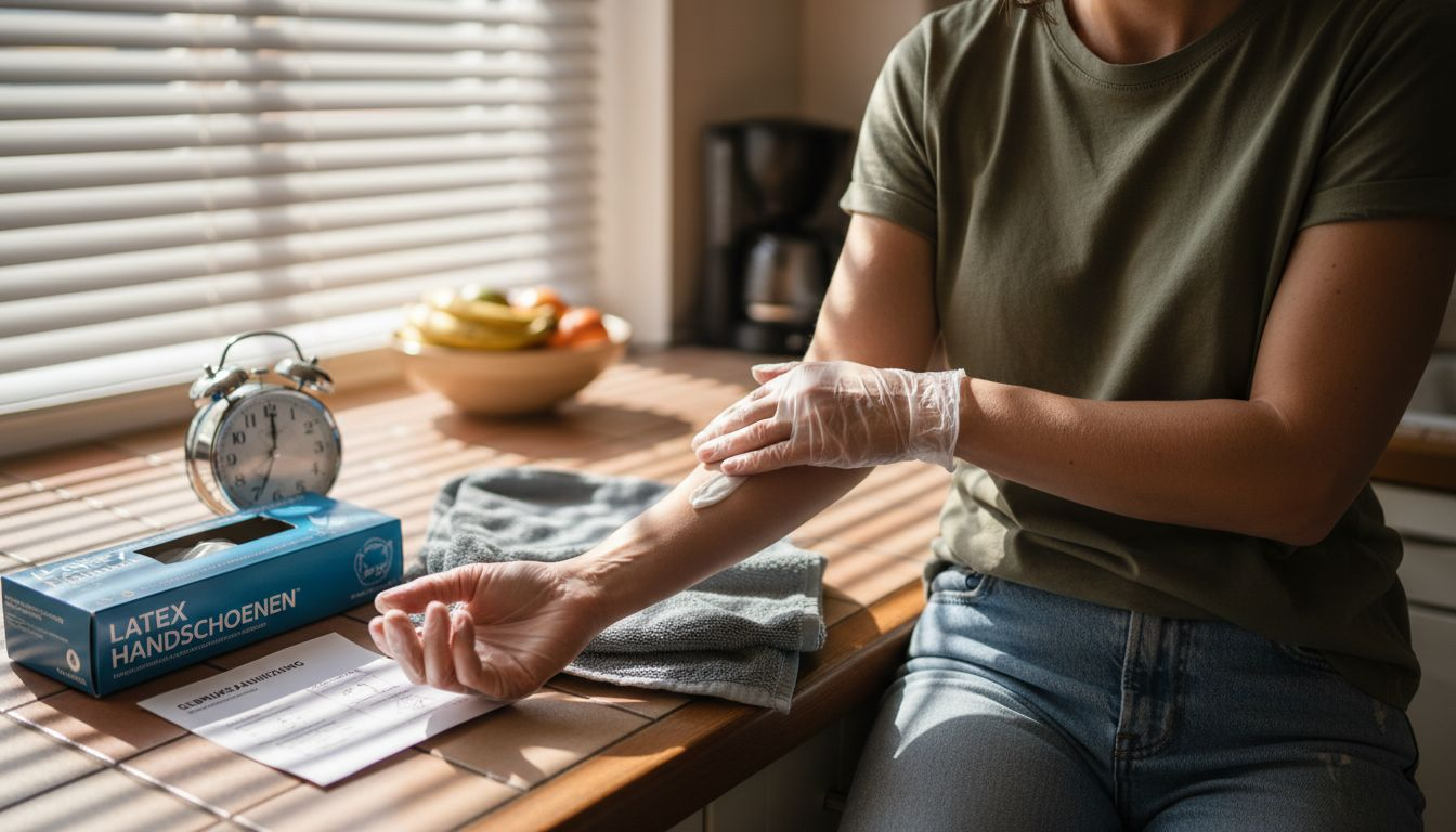 Een verdovende crème aanbrengen voordat je een tatoeage laat zetten