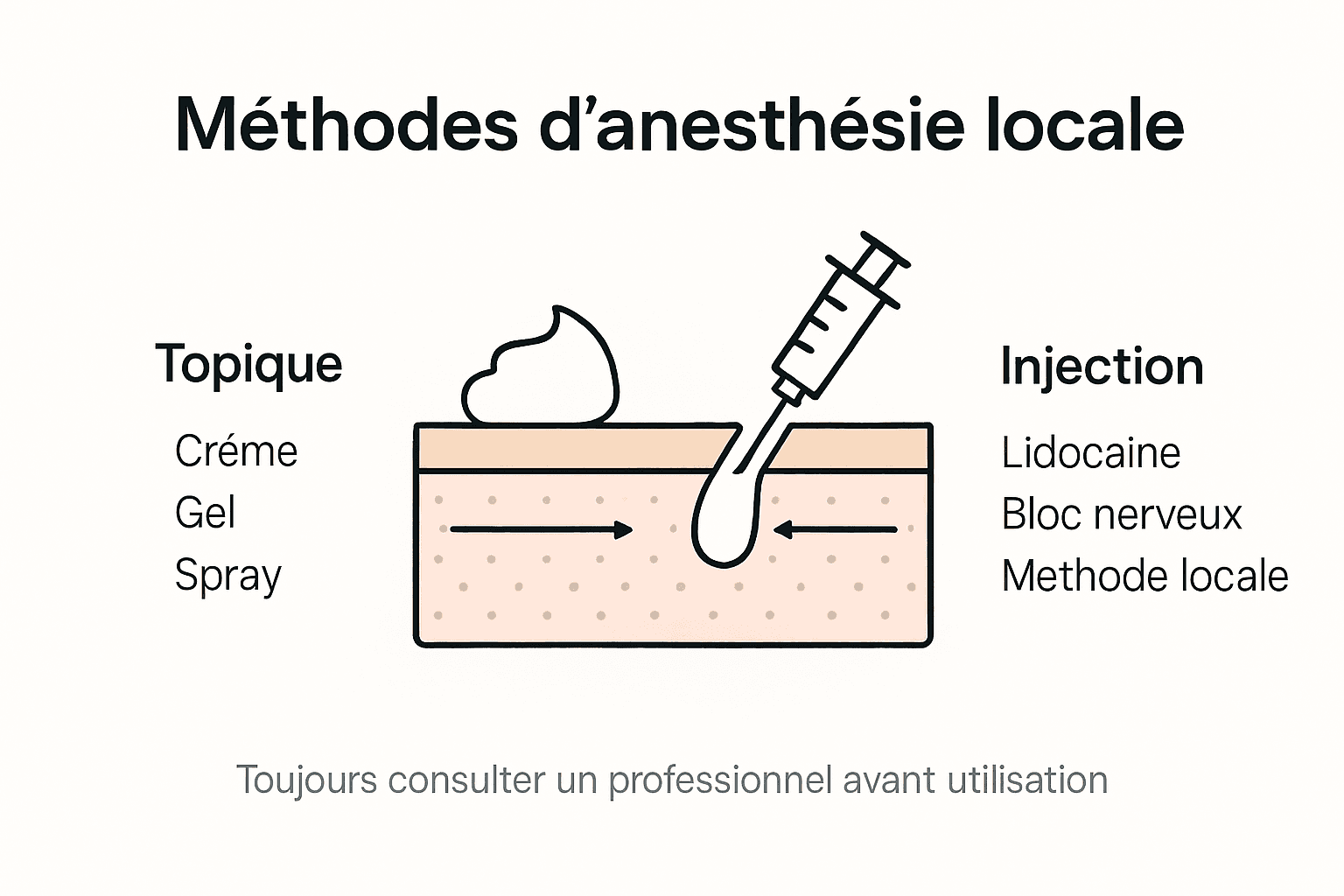 Infographie : les différentes techniques d’anesthésie locale pour le tatouage