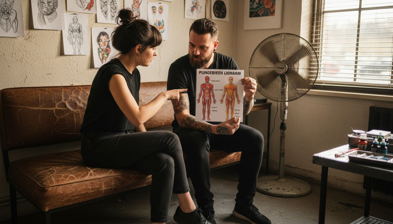 Tattoo-klanten praten vaak over waar een tattoo het meest pijn doet op het lichaam. Sommige plekken zijn gevoelig, zoals de ribben of enkels, terwijl andere zones juist goed te doen zijn. Veel mensen delen hun ervaringen over pijn per lichaamsdeel, zodat anderen weten wat ze kunnen verwachten.