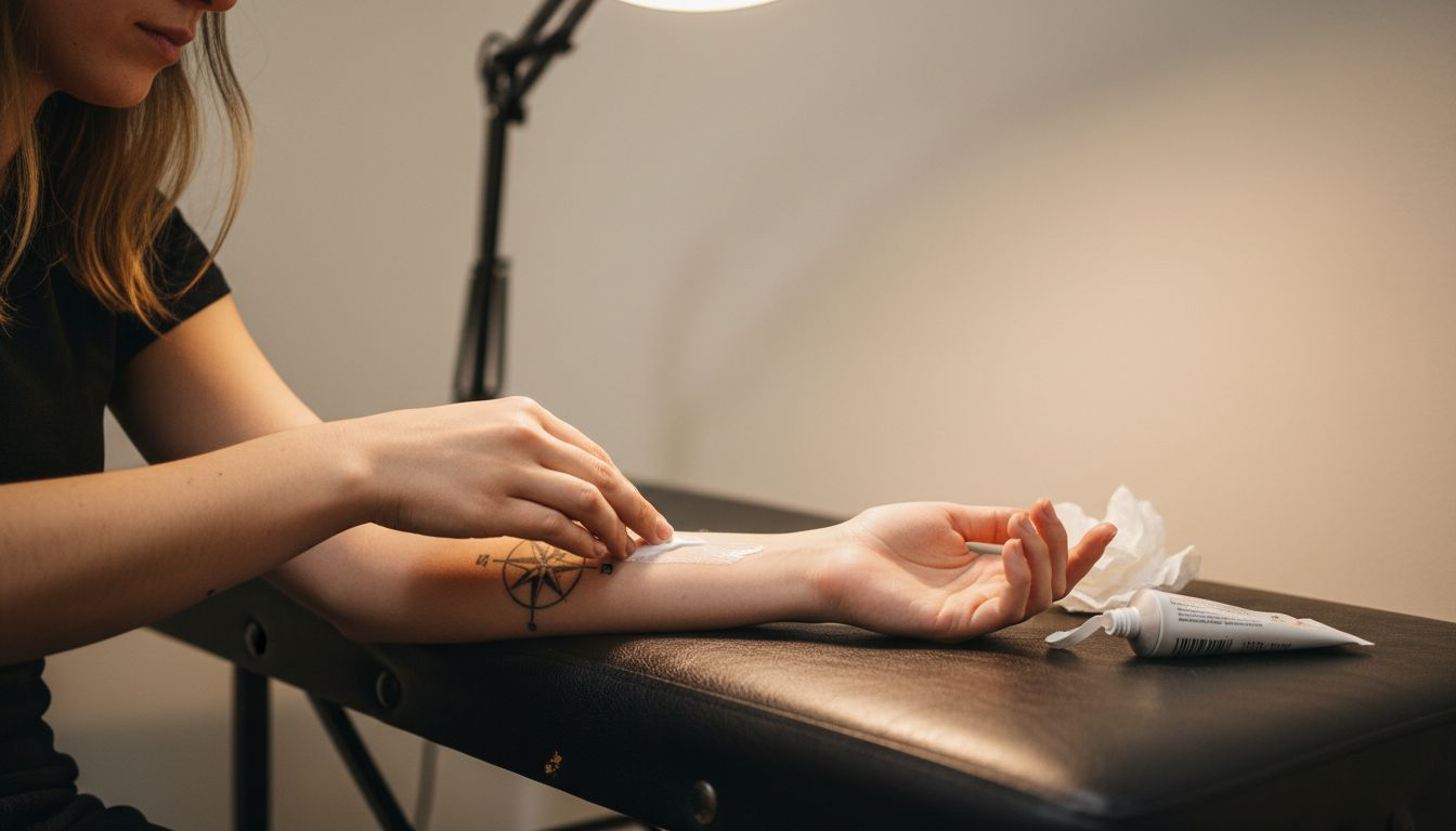 Mettre une crème anesthésiante avant de se faire tatouer