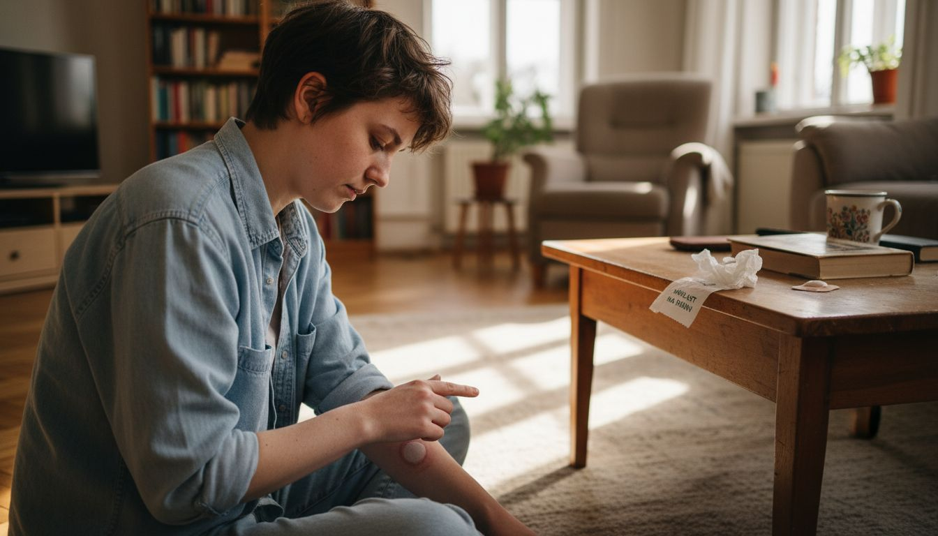 Vyzkoušejte krém na tetování nejdříve na malé části pokožky, abyste zjistili, zda nezpůsobuje podráždění.