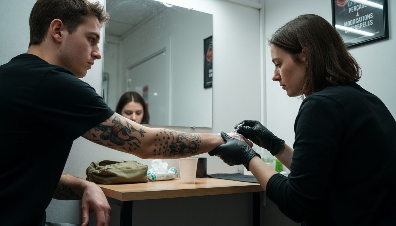 Avant de procéder au perçage du lobe, il est conseillé d’appliquer une crème anesthésiante pour limiter la douleur.