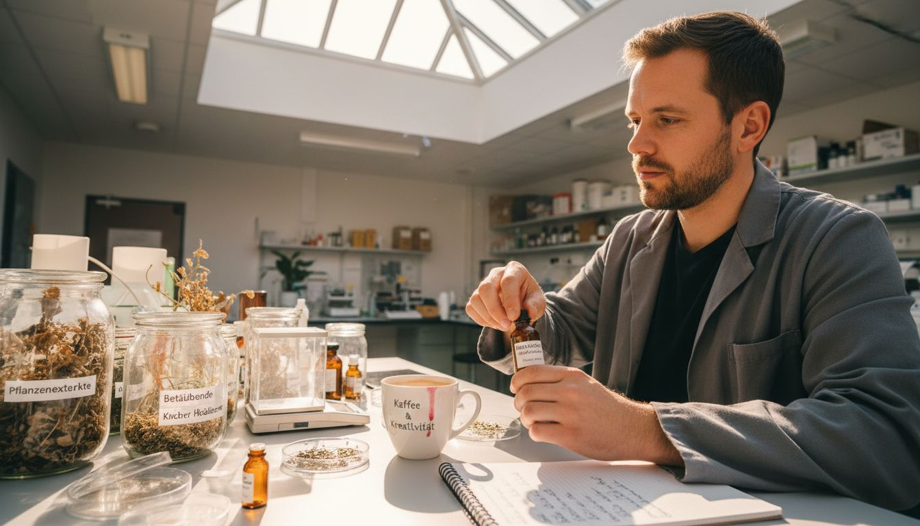 Im Labor werden die Inhaltsstoffe einer natürlichen Creme sorgfältig unter die Lupe genommen.