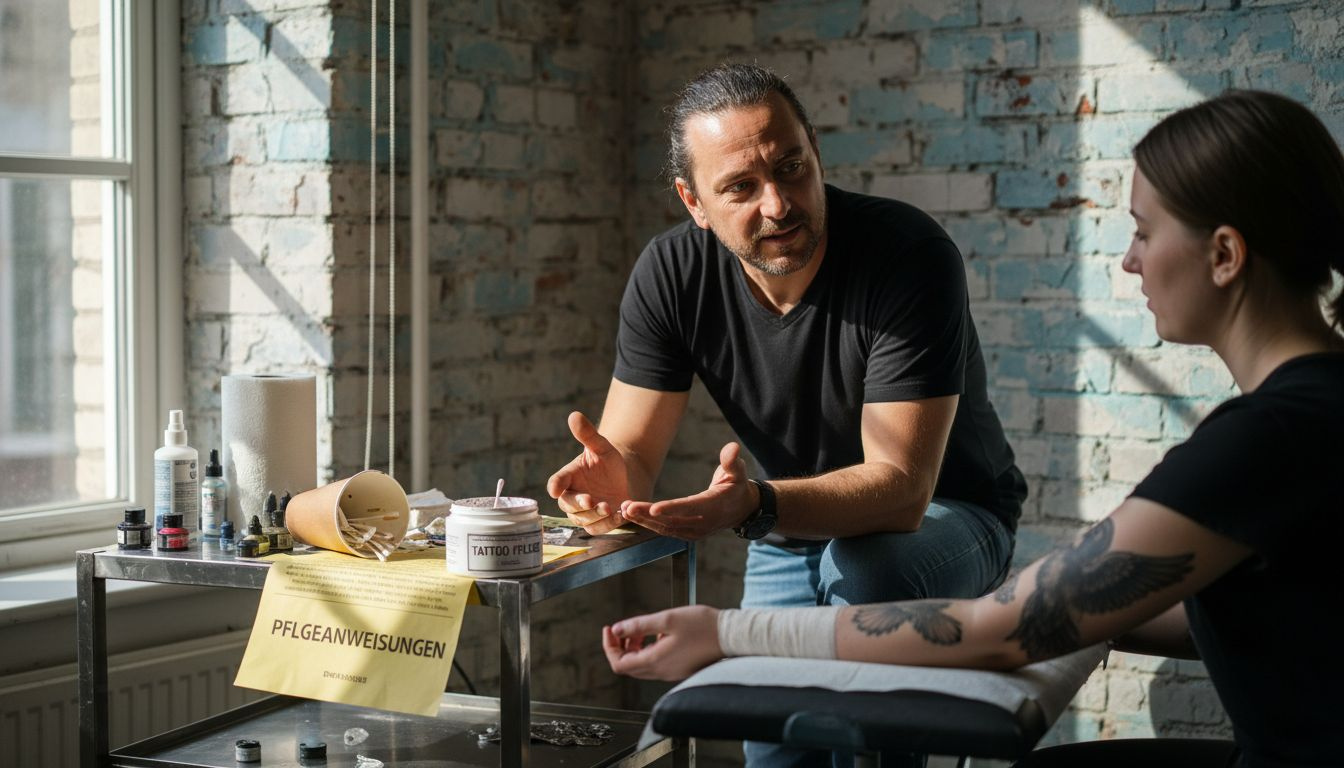 Tätowierer gibt Tipps zur richtigen Pflege nach dem Stechen