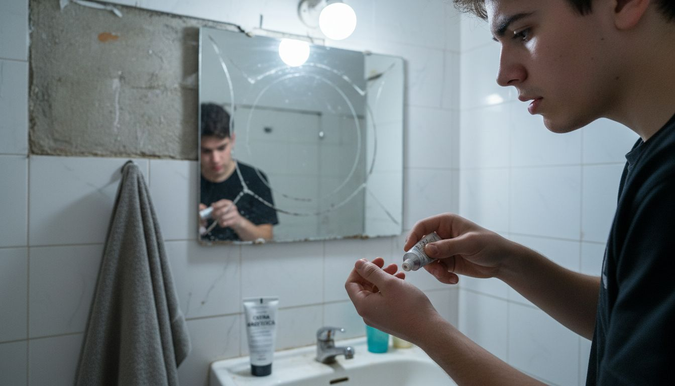 Aplicar crema anestésica sobre el antebrazo