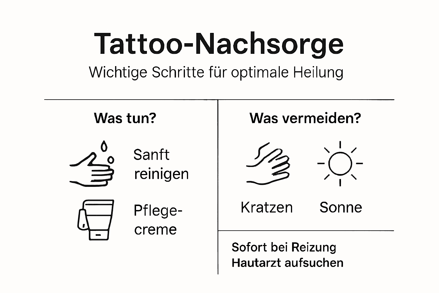 Schritt-für-Schritt-Anleitung: So pflegst du dein frisches Tattoo richtig