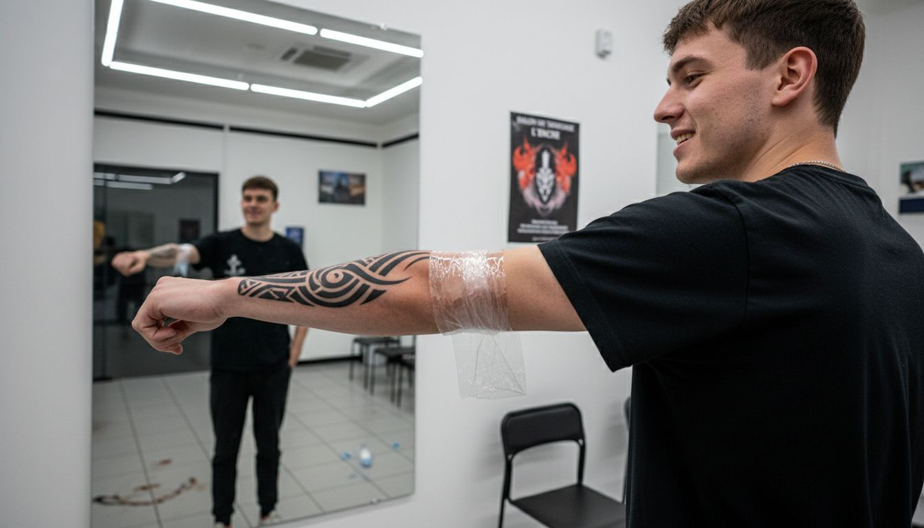 Réaction cutanée sur tatouage après l’application d’une crème