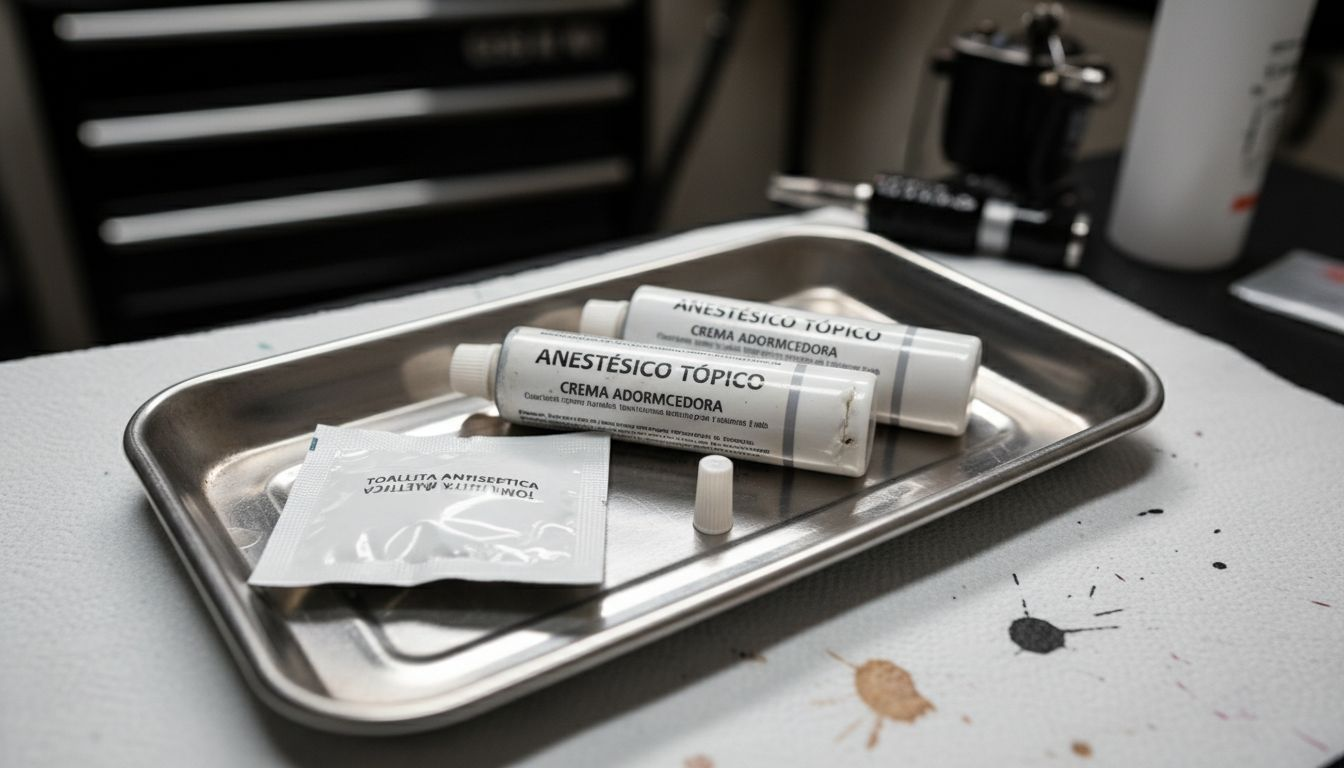 Análisis de las cremas anestésicas TKTX y Dermacain