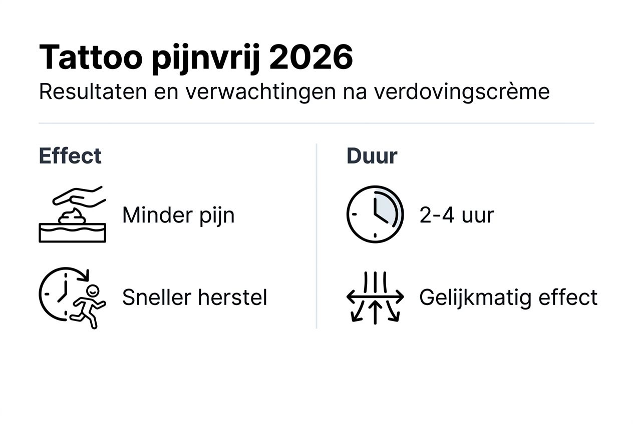 Infographic: de resultaten van pijnloos tatoeëren in beeld