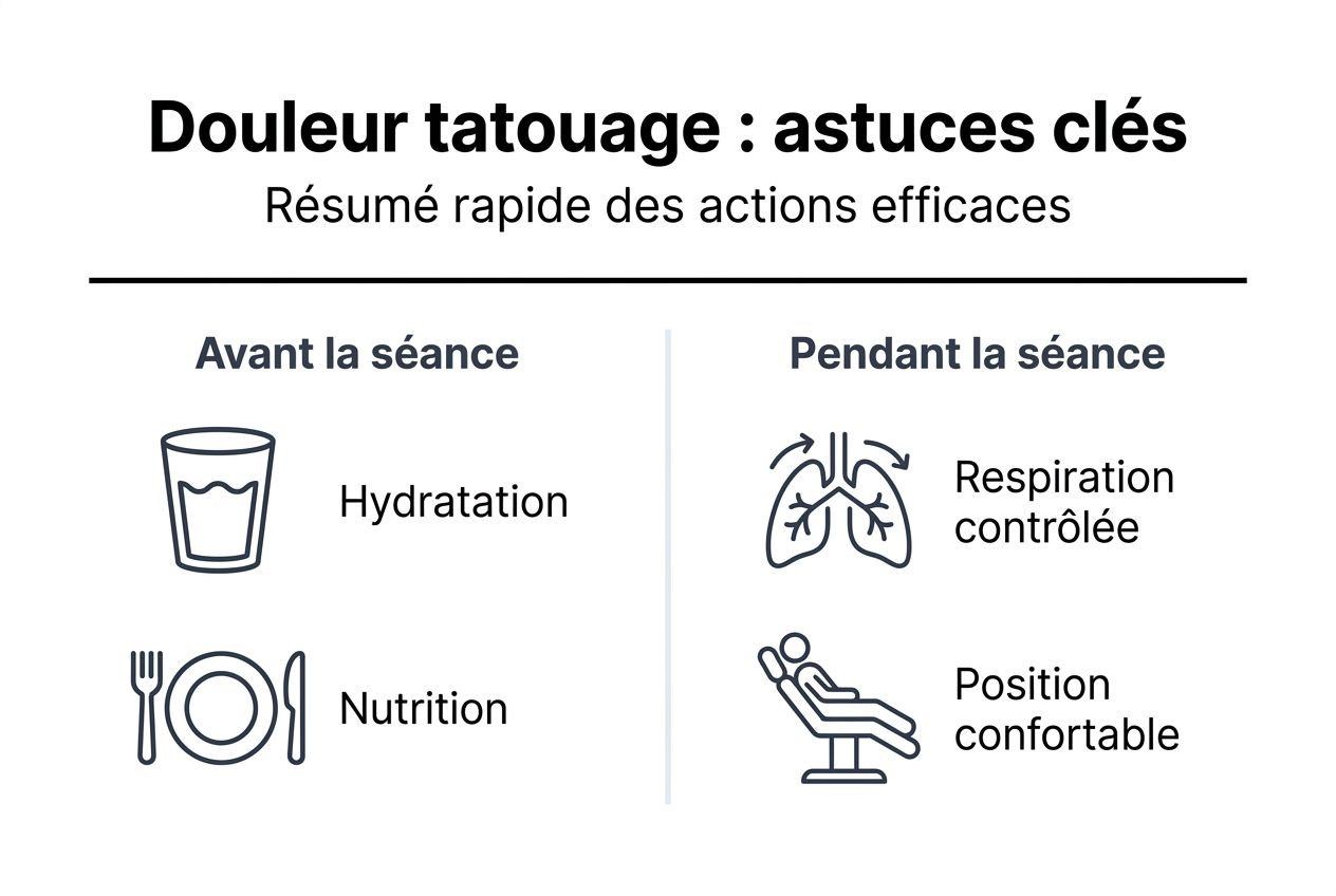 Conseils pratiques pour mieux gérer la douleur lors d’un tatouage – infographie