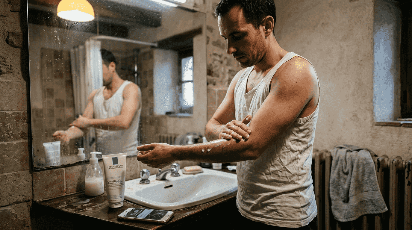Préparer sa peau avant un tatouage : appliquer une crème hydratante