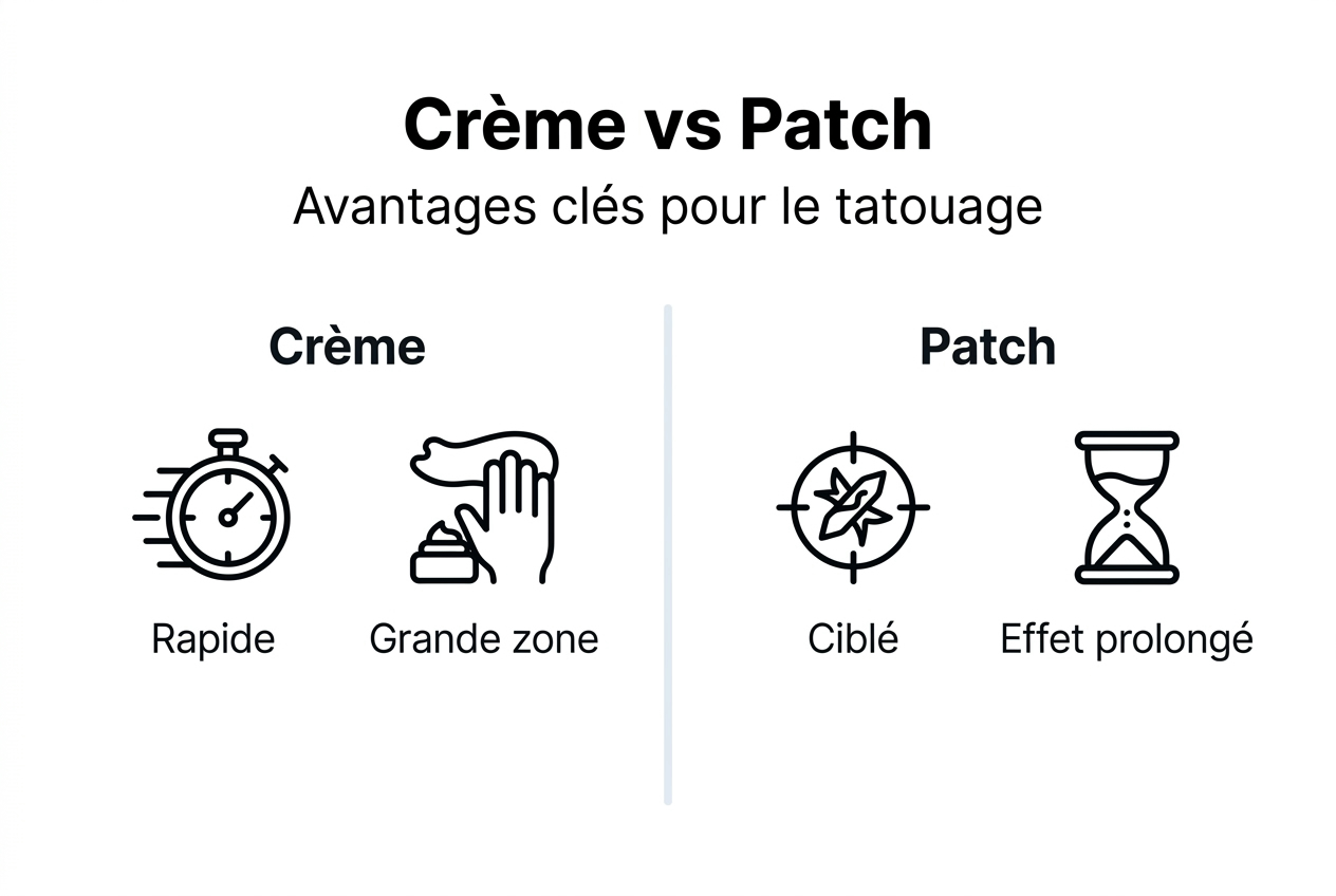 L’essentiel à savoir sur les crèmes et patchs anesthésiants : points clés en infographie