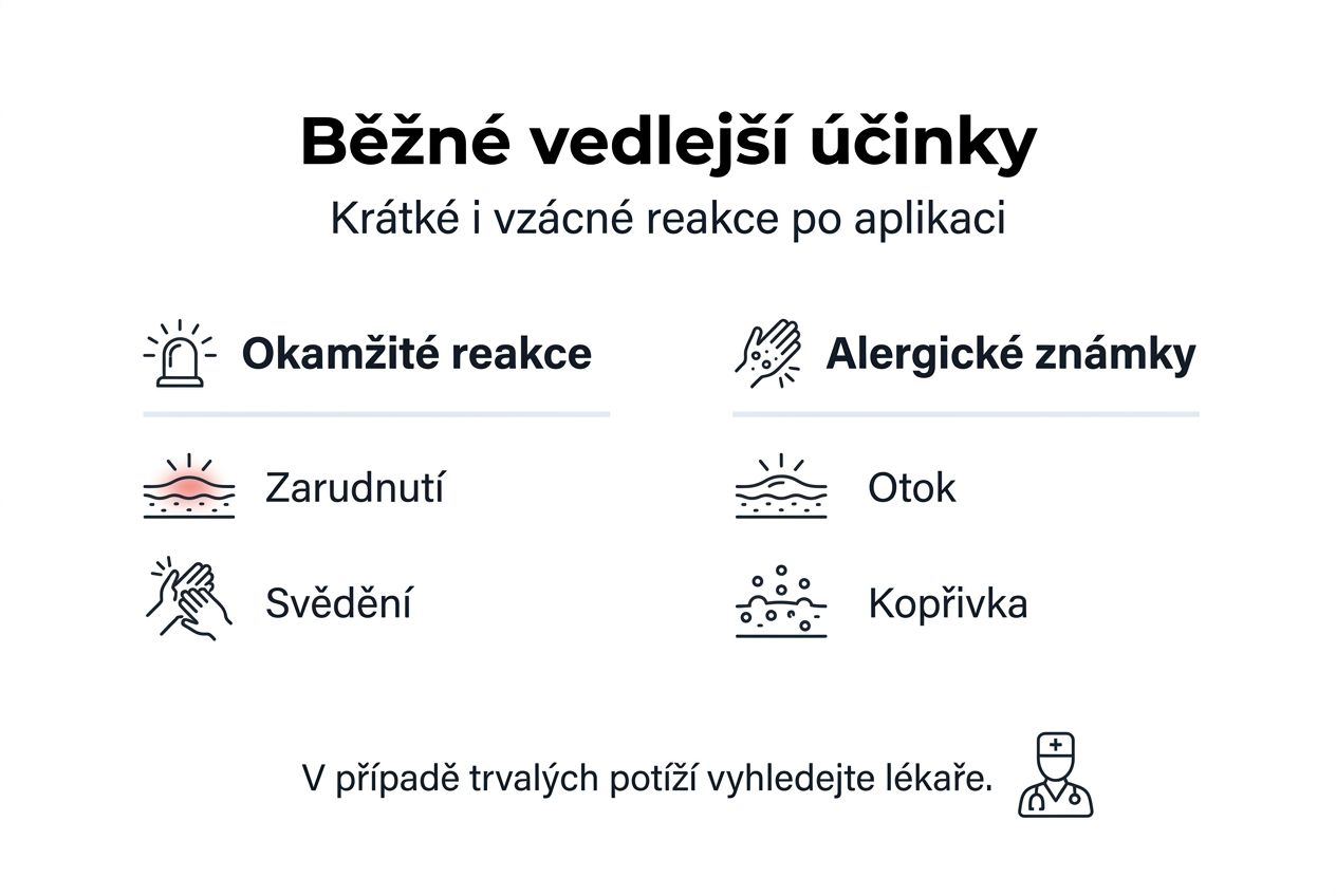 Infografika: nejčastější vedlejší účinky anestézie