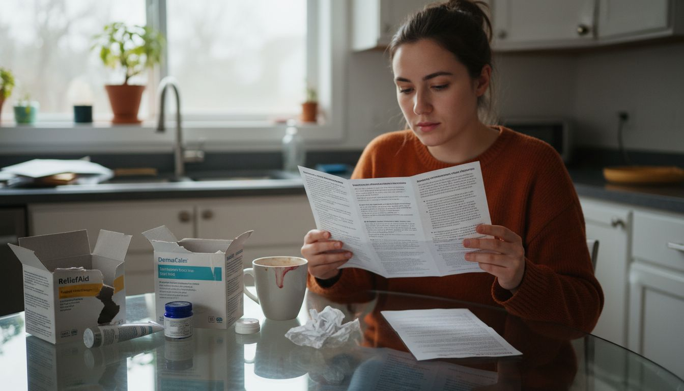 Person reviews numbing cream comparison chart